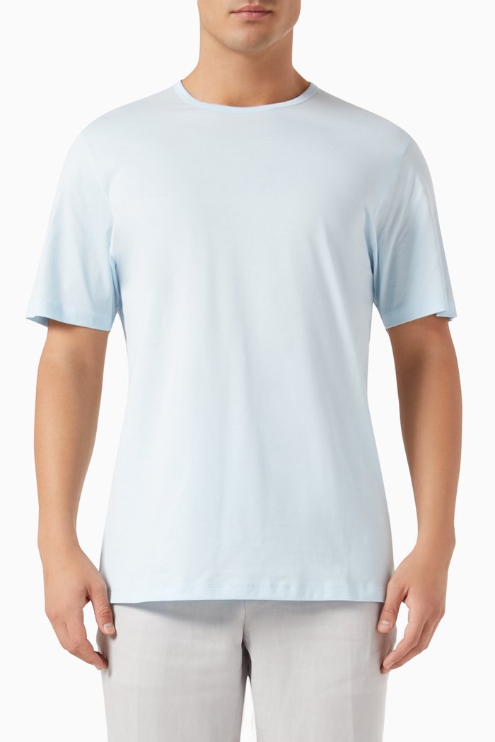 

Precise T-shirt in Cotton Jersey, Blue