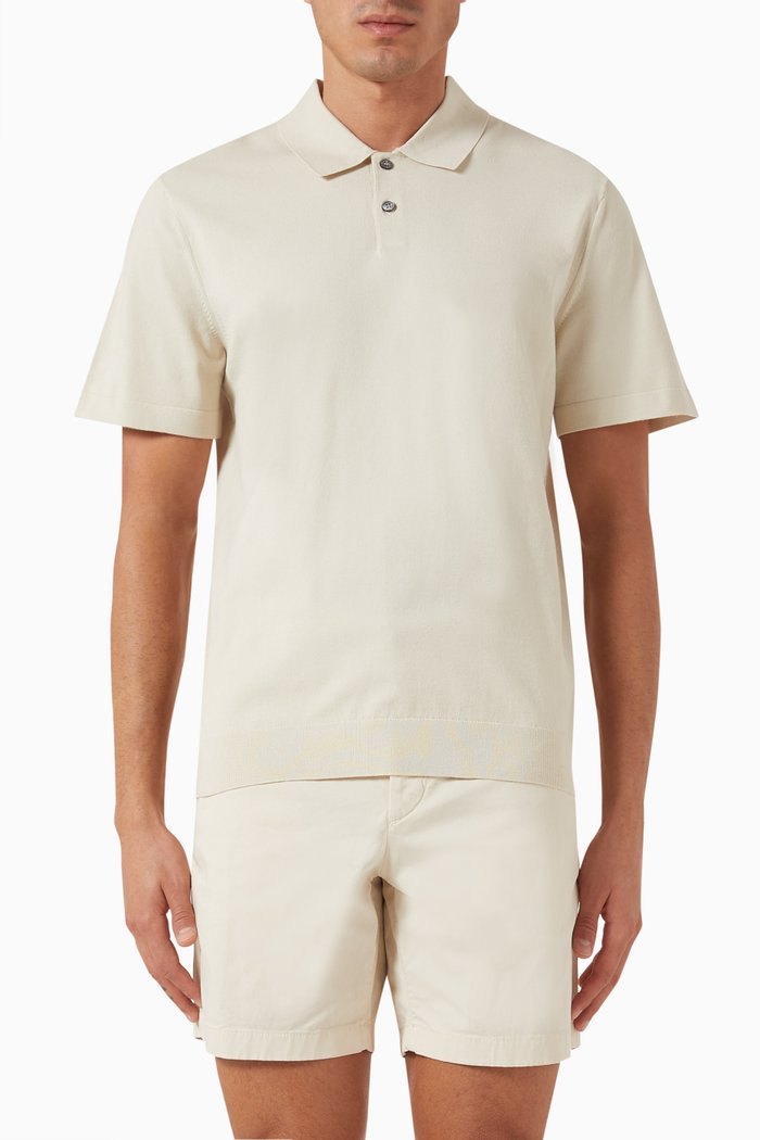 Goris Polo Shirt in Viscose-blend, Neutral