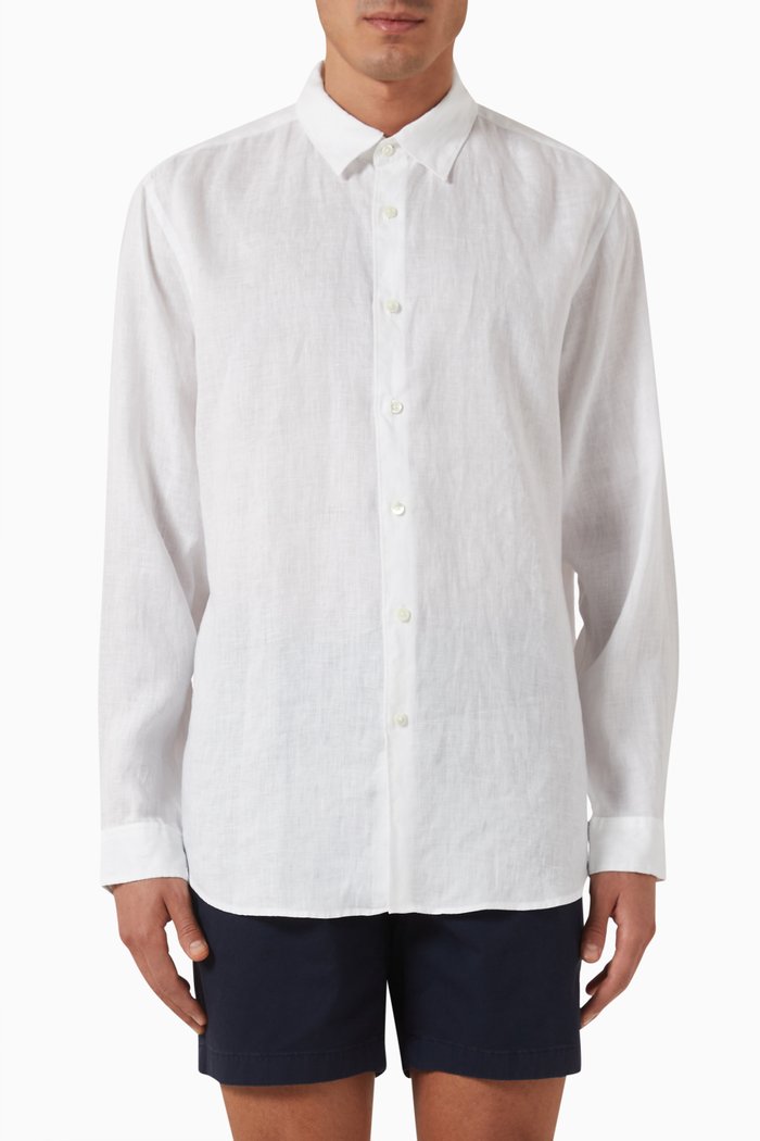 

Irving Shirt in Linen, White