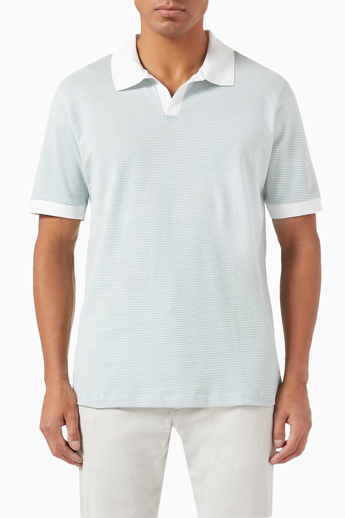 

Malden Polo Shirt in Cotton, Blue