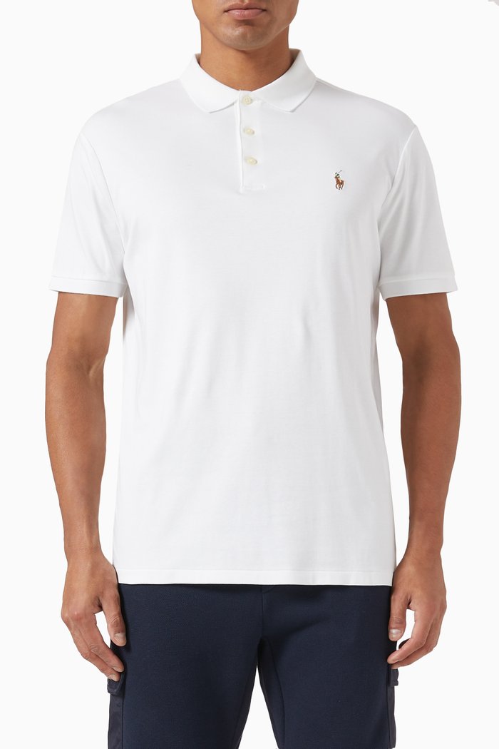 

Polo Shirt in Cotton Piqué, White