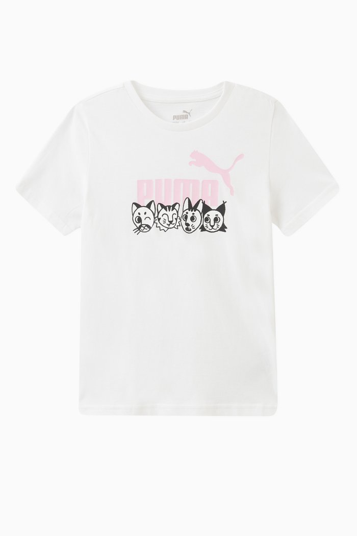 

Graphic Logo T-shirt in Cotton, White