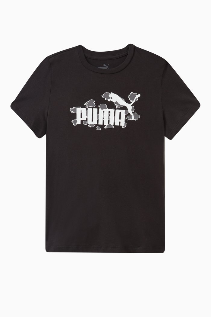 Logo T-shirt in Cotton, Black