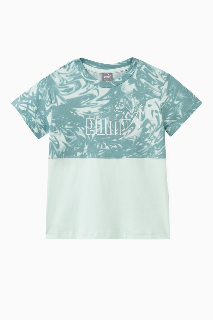 

Abstract Logo-print T-shirt in Cotton, Green