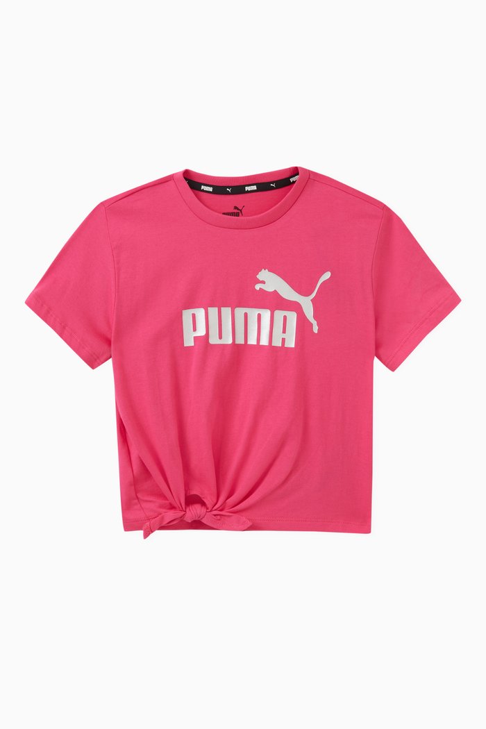 

Knot-detail Logo T-shirt in Cotton, Pink