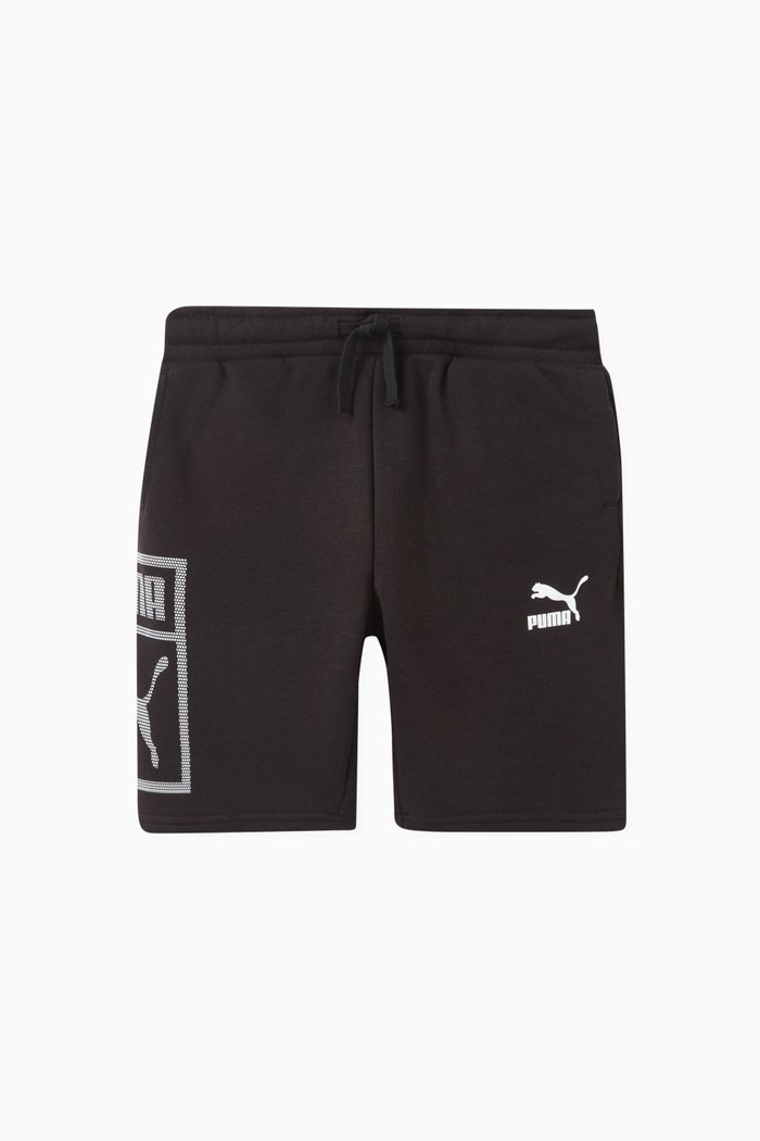 

Logo Shorts in Cotton, Black