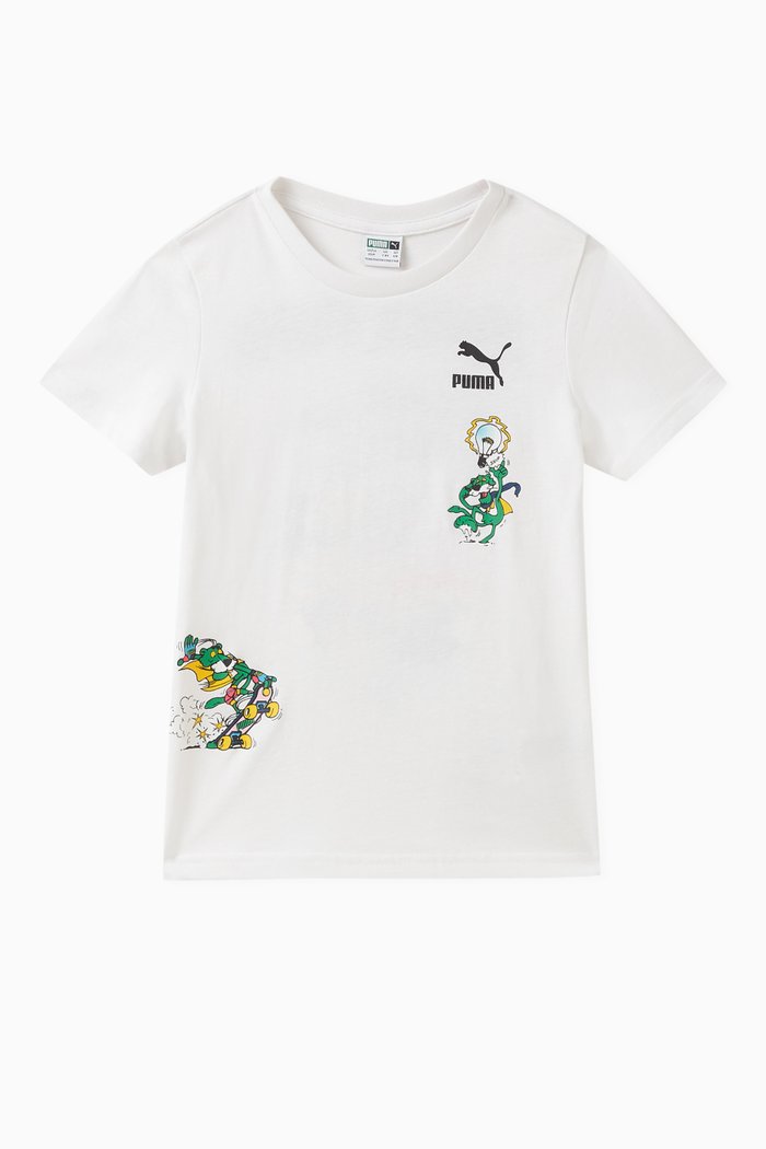 

Graphic-print T-shirt in Cotton, White