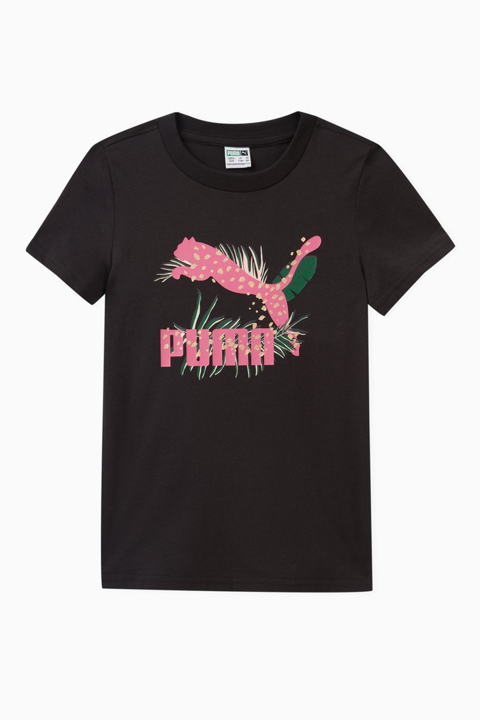 

Jungle Logo T-shirt in Cotton, Black