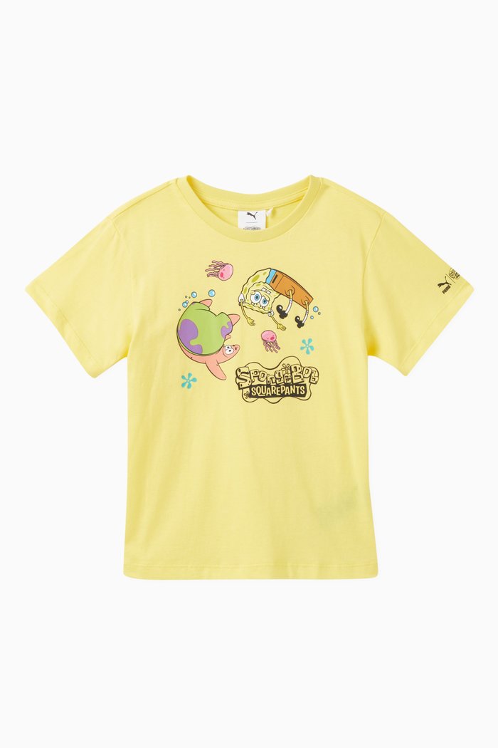 

x Spongebob-print T-shirt in Cotton, Yellow