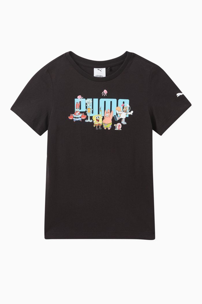 

Spongebob-print T-shirt in Cotton, Black