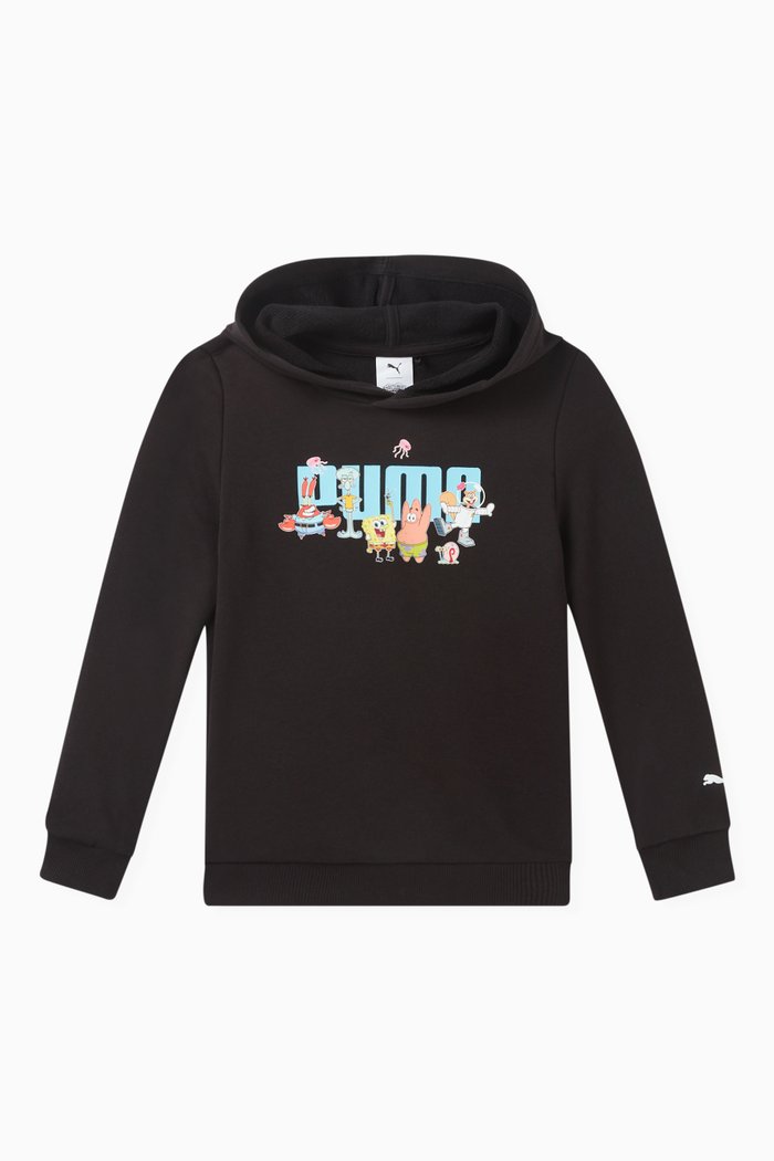 

Spongebob Logo Hoodie in Cotton, Black