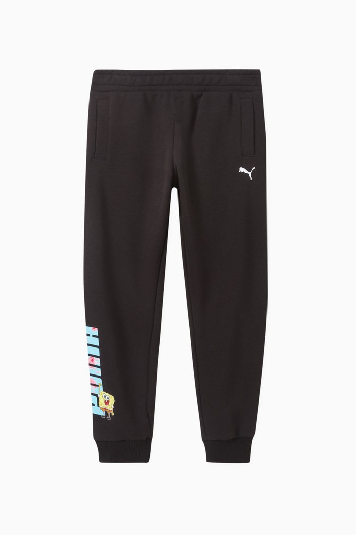 

x Spongebob Logo Sweatpants in Cotton, Black