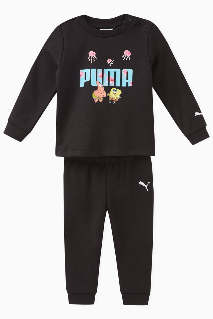 

x Spongebob-motif Logo Tracksuit in Cotton, Black