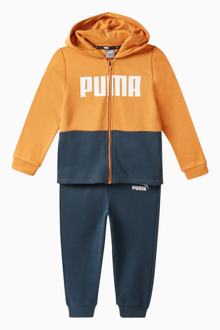 

Logo Colour-block Tracksuit in Cotton-blend, Multicolour