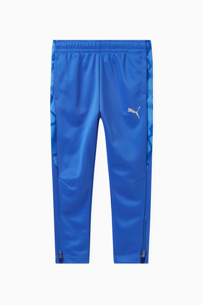 

Logo Geometric-stripe Sweatpants, Blue