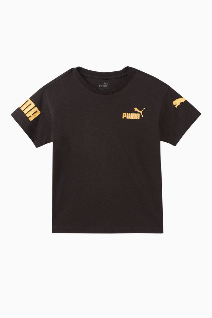 

Contrast-logo-T-shirt in Cotton, Black