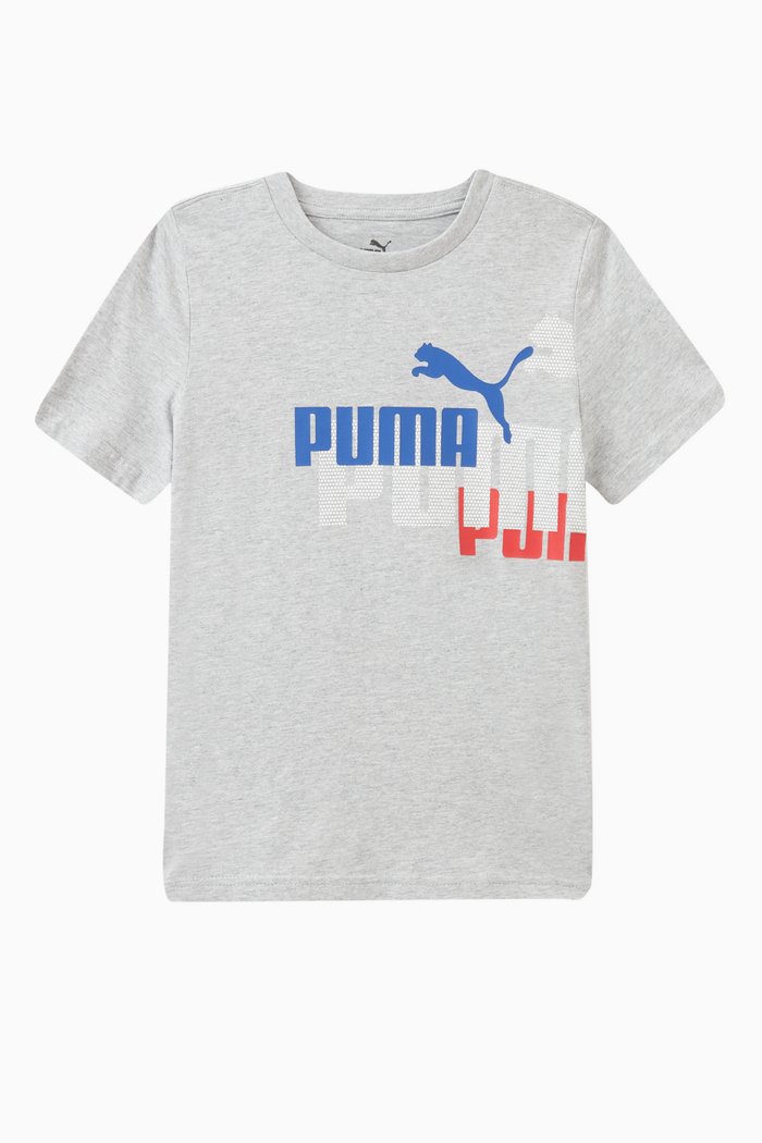 

Logo T-shirt in Cotton, Grey