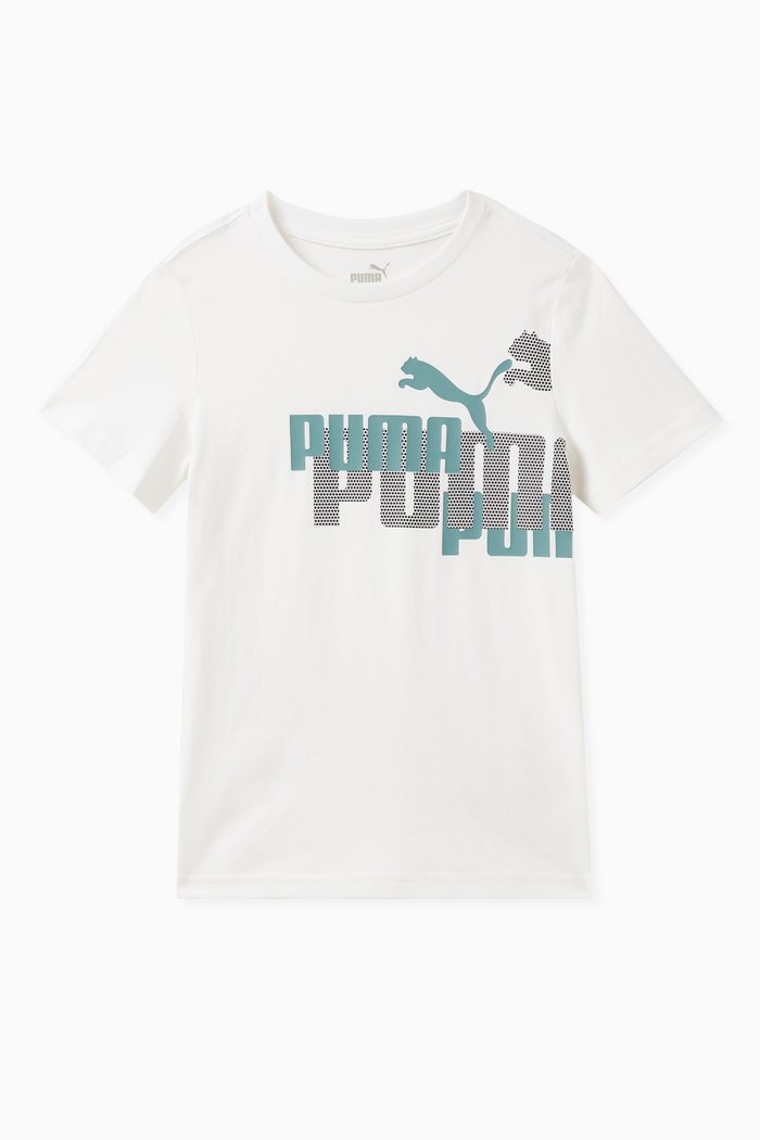 Logo-print T-shirt in Cotton, White