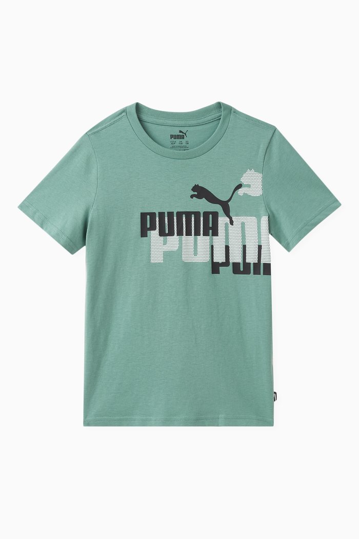 

Logo-print T-shirt in Cotton, Green
