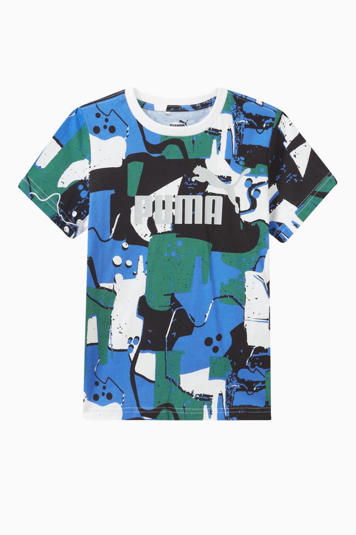 

All-over Graphics T-shirt in Cotton, White