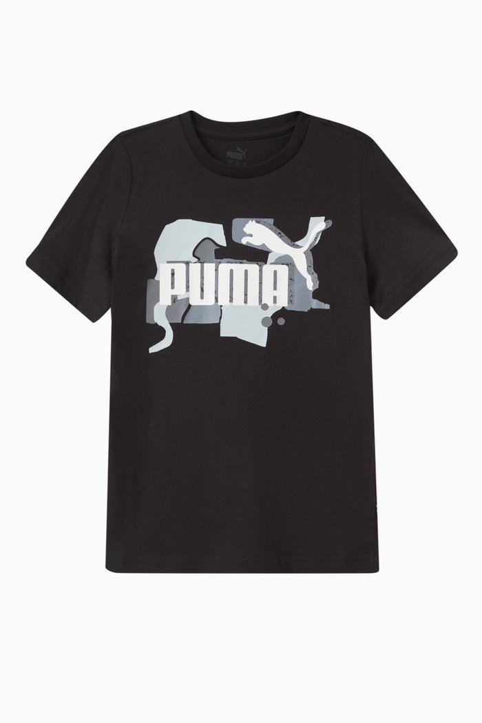 Logo T-shirt in Cotton, Black