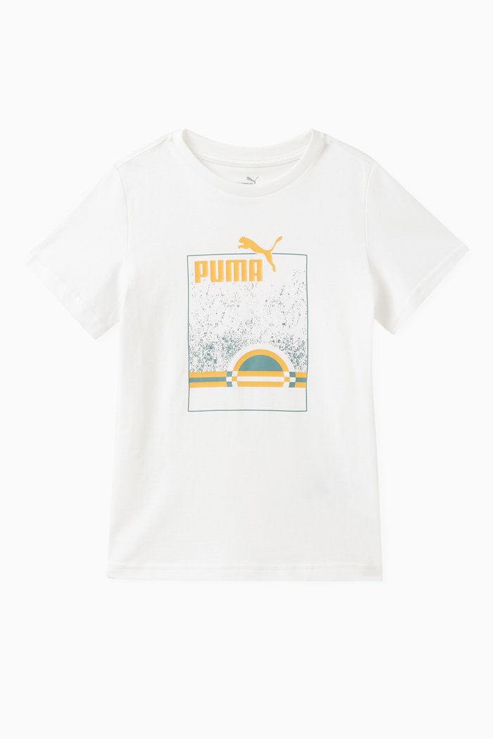 

Graphic Logo-print T-shirt in Cotton, White
