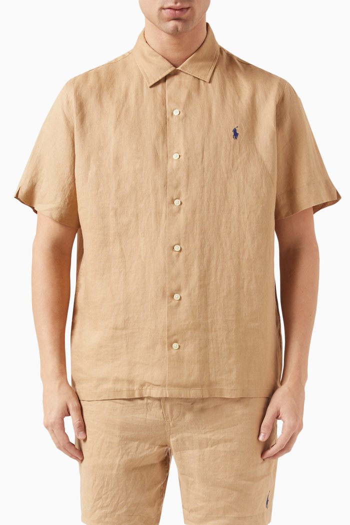 

Clady Shirt in Linen, Neutral
