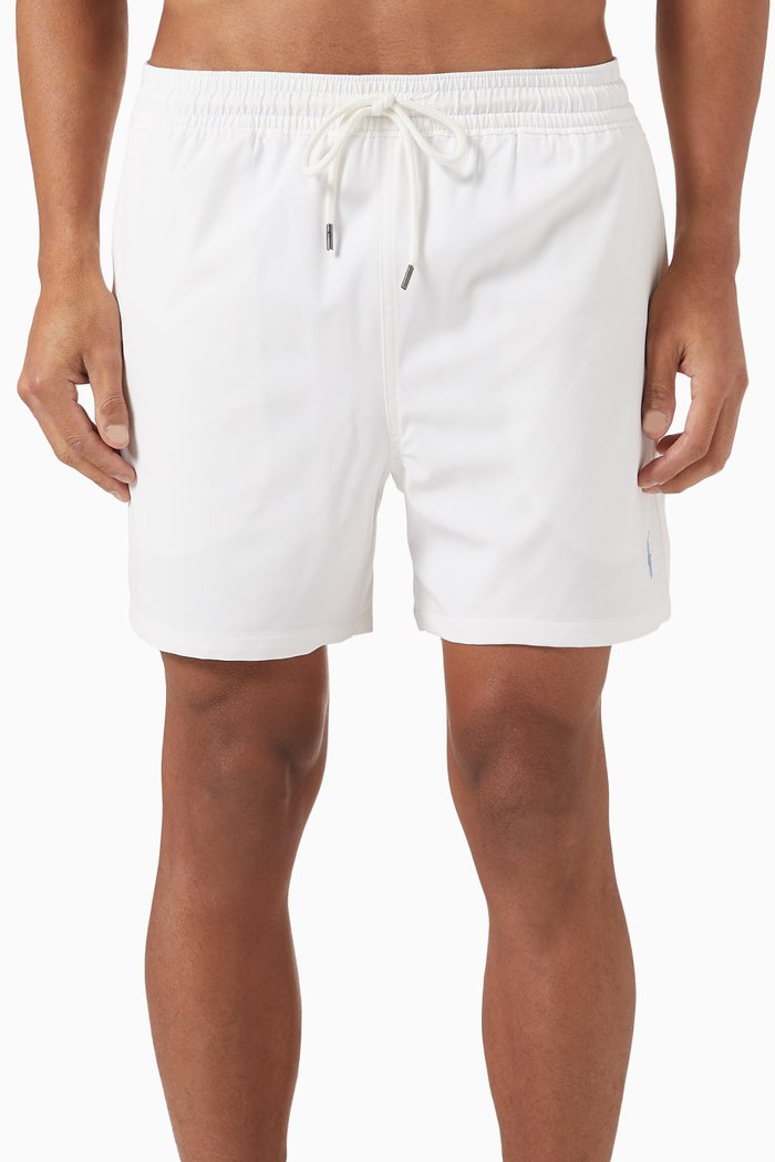 

Traveler Swim Shorts, White