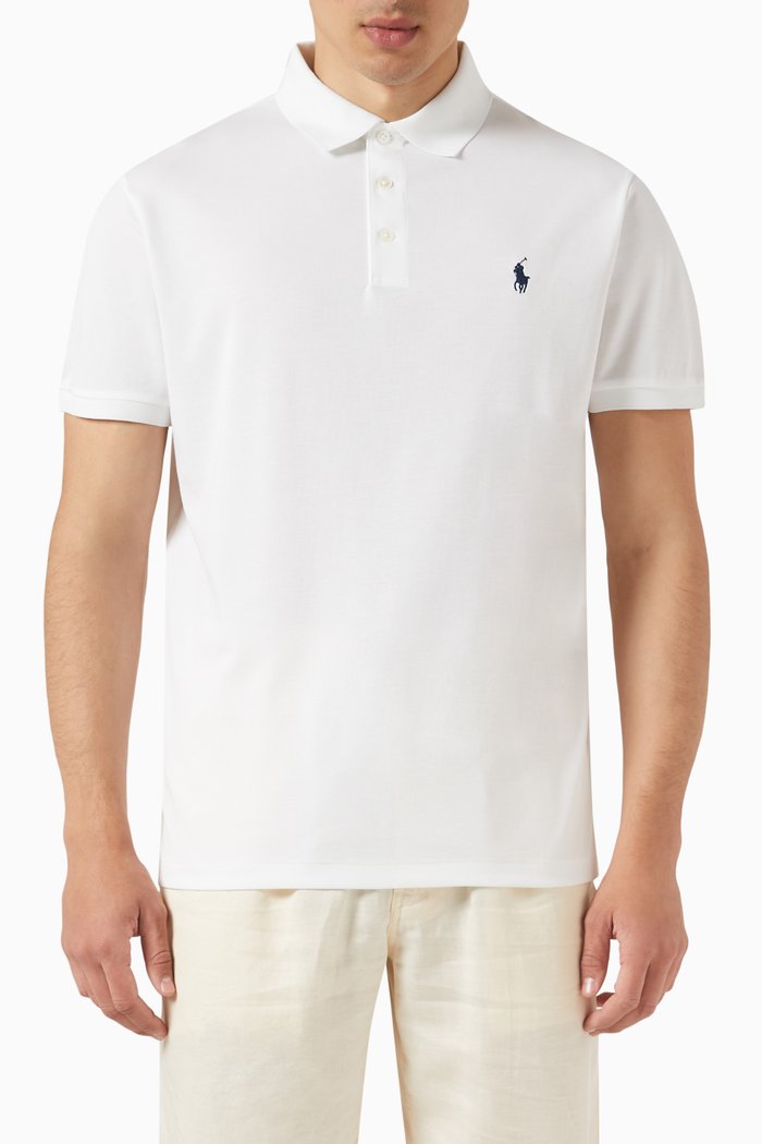 

Polo Shirt in Cotton Blend, White