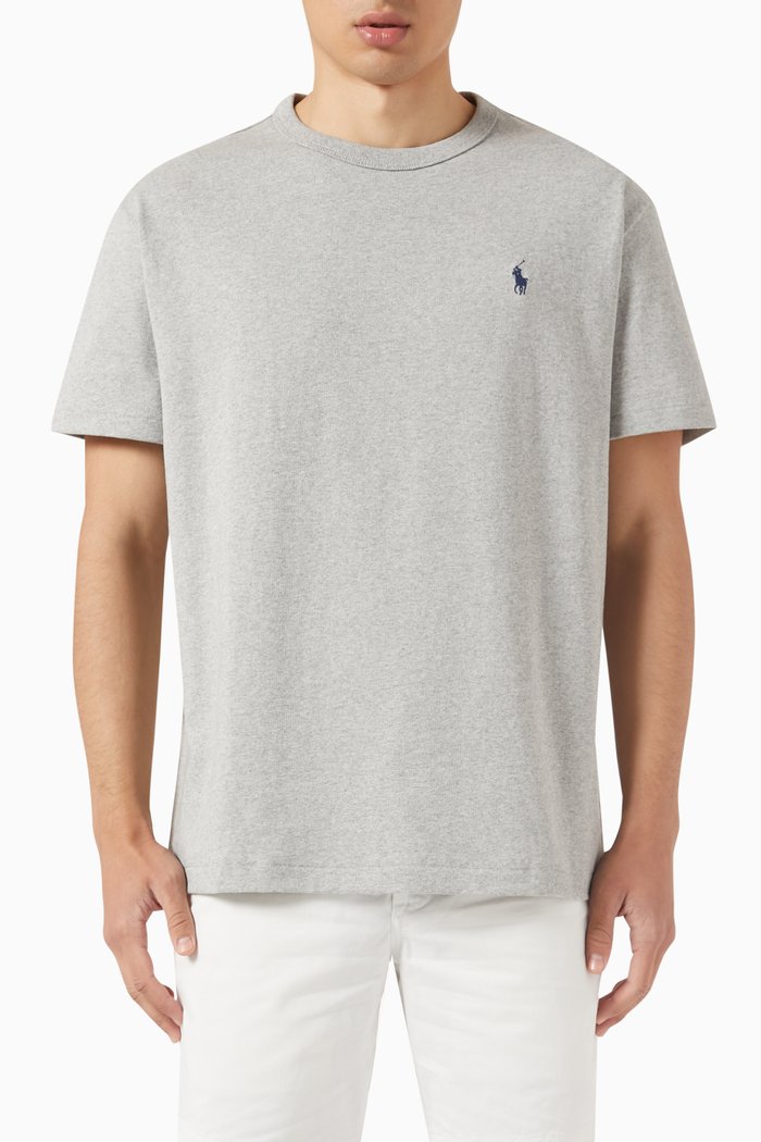 

Logo T-shirt in Cotton, Grey