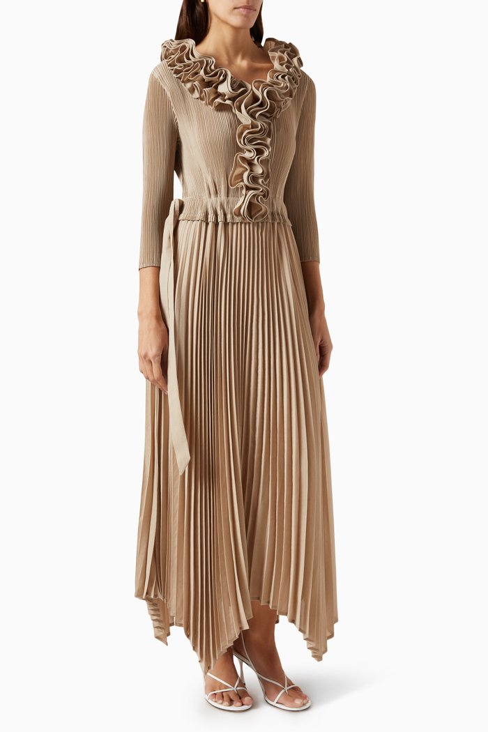 

Abigail Ruffle Dress, Neutral