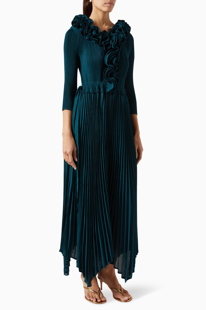 

Abigail Ruffle Dress, Green