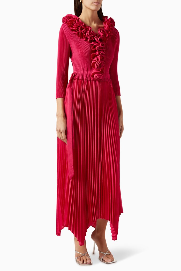 

Abigail Ruffle Dress, Red