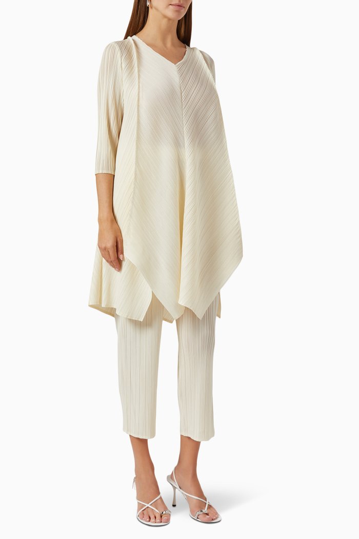 

Zola Chevron Tunic Set, White