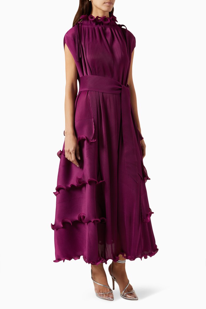 

Ruffled Maxi Dress, Pink