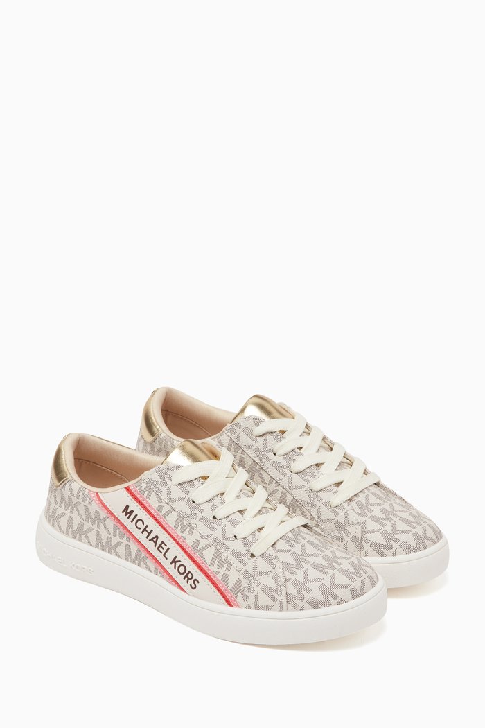 

Jem Slade Sneakers in Faux Leather & Rubber, Gold