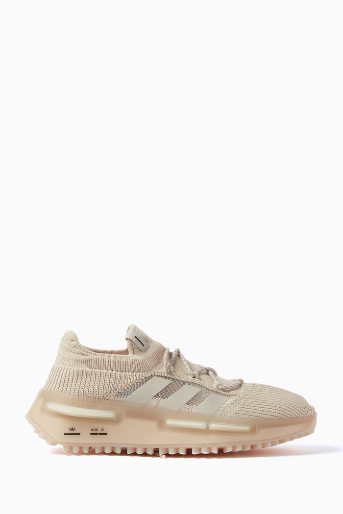 

NMD_S1 Low Top Sneakers in Textile, Neutral