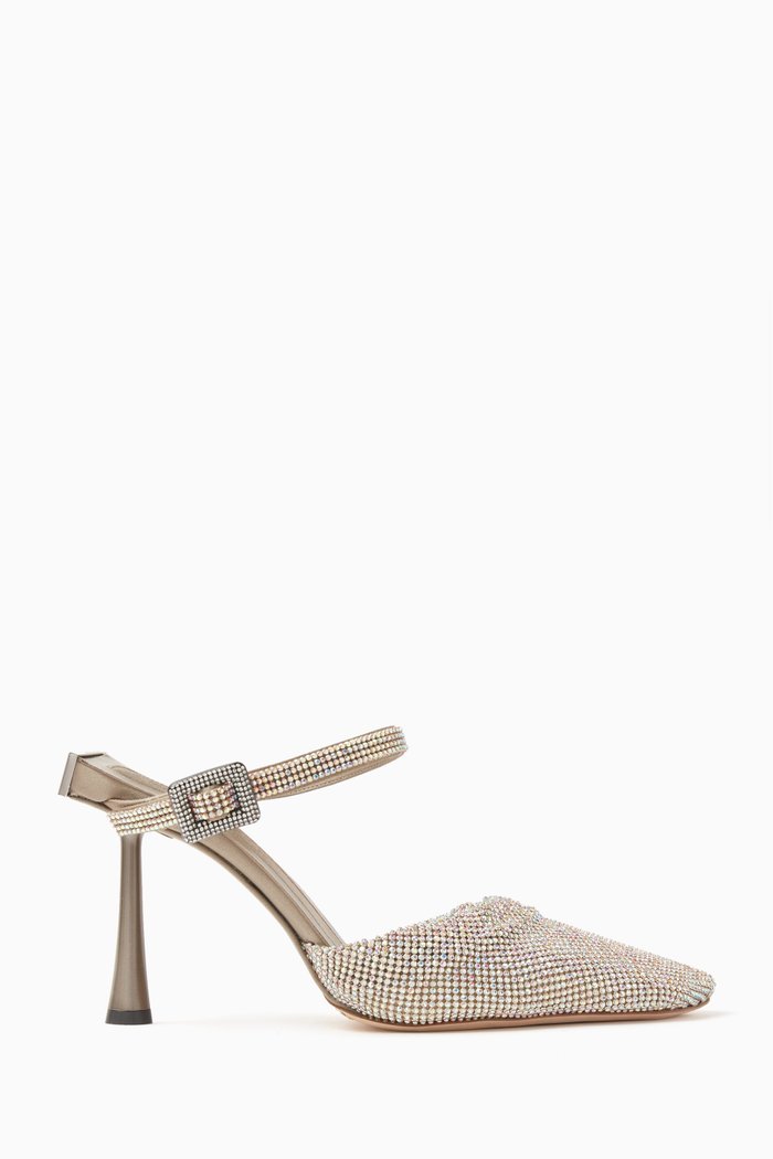 

Elena 95 Pumps in Crystal Mesh, Silver