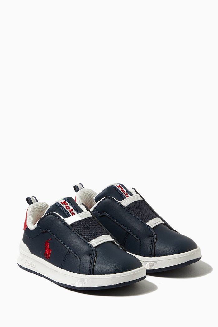 

Heritage Court II Slip On Sneakers in Faux Leather, Blue