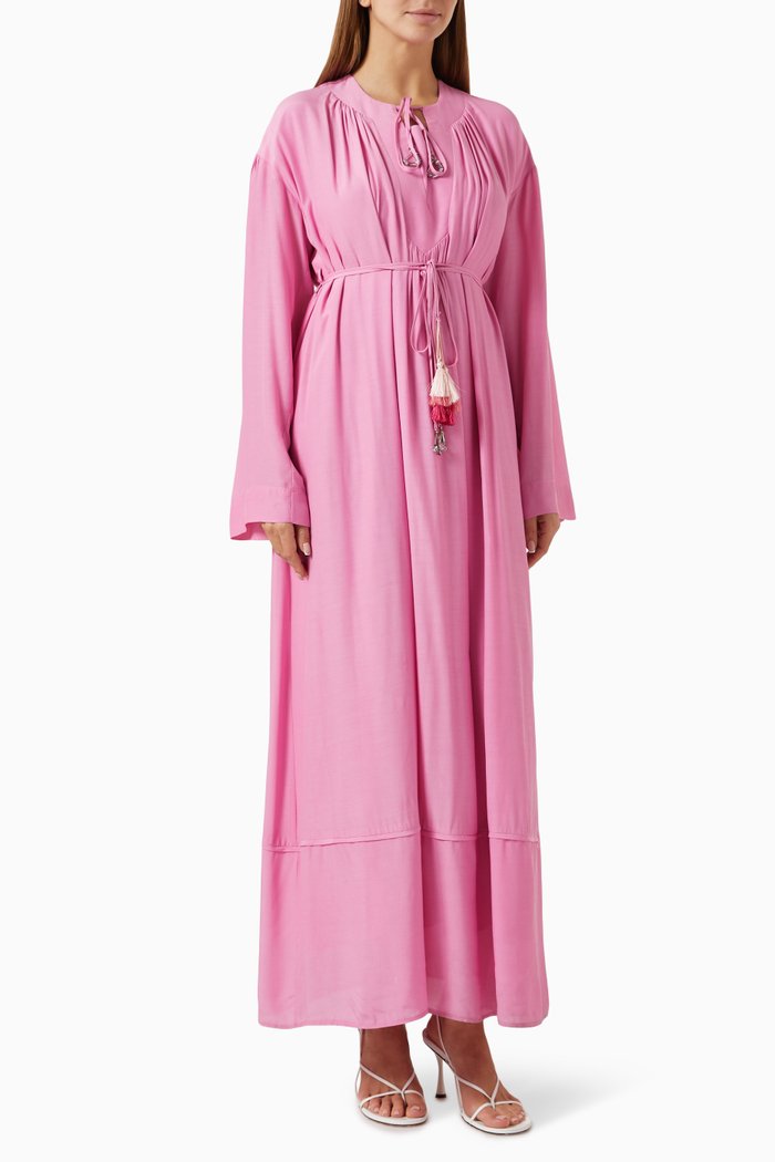 

Waist-tie Kaftan, Pink