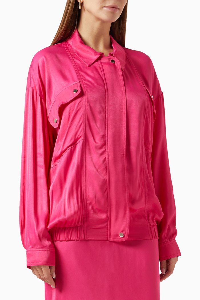 

Bomber Jacket in Jersey, Pink