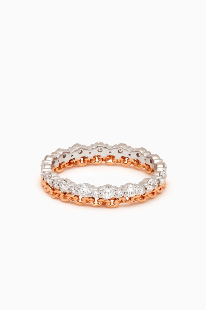 

Salasil Twin Diamond Ring in 18kt Rose Gold