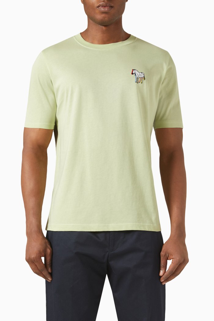 

Zebra Logo T-shirt in Organic Cotton, Green