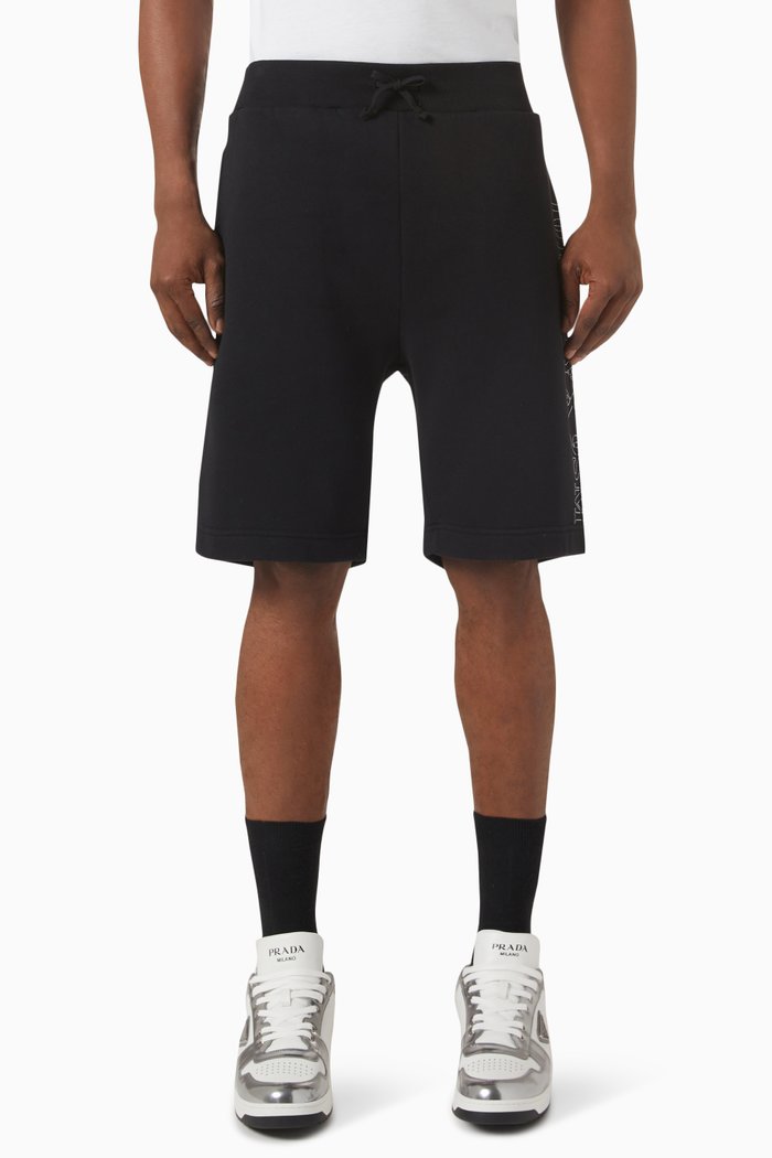 

Logo Sweatshorts in Cotton-jersey, Black