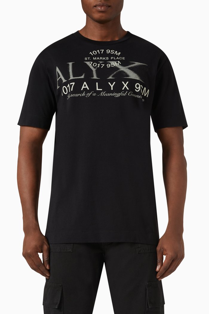 

Logo Print T-shirt in Cotton-jersey, Black