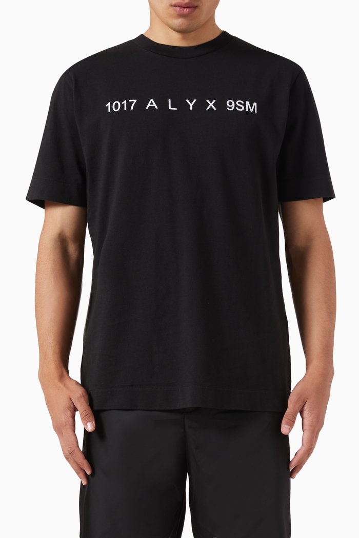 Graphic Logo T-Shirt in Cotton, Black