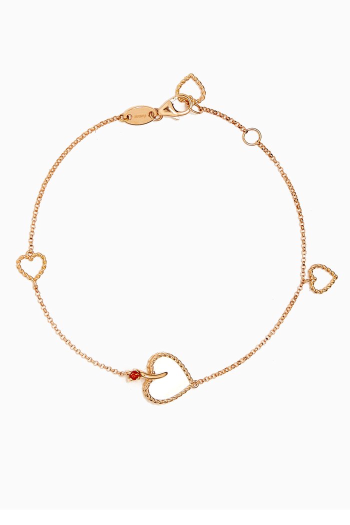 

Farfasha Petali del Mare Garnet Bracelet in 18kt Rose Gold