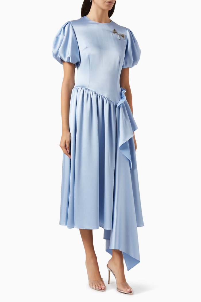 

Pleated Dress, Blue