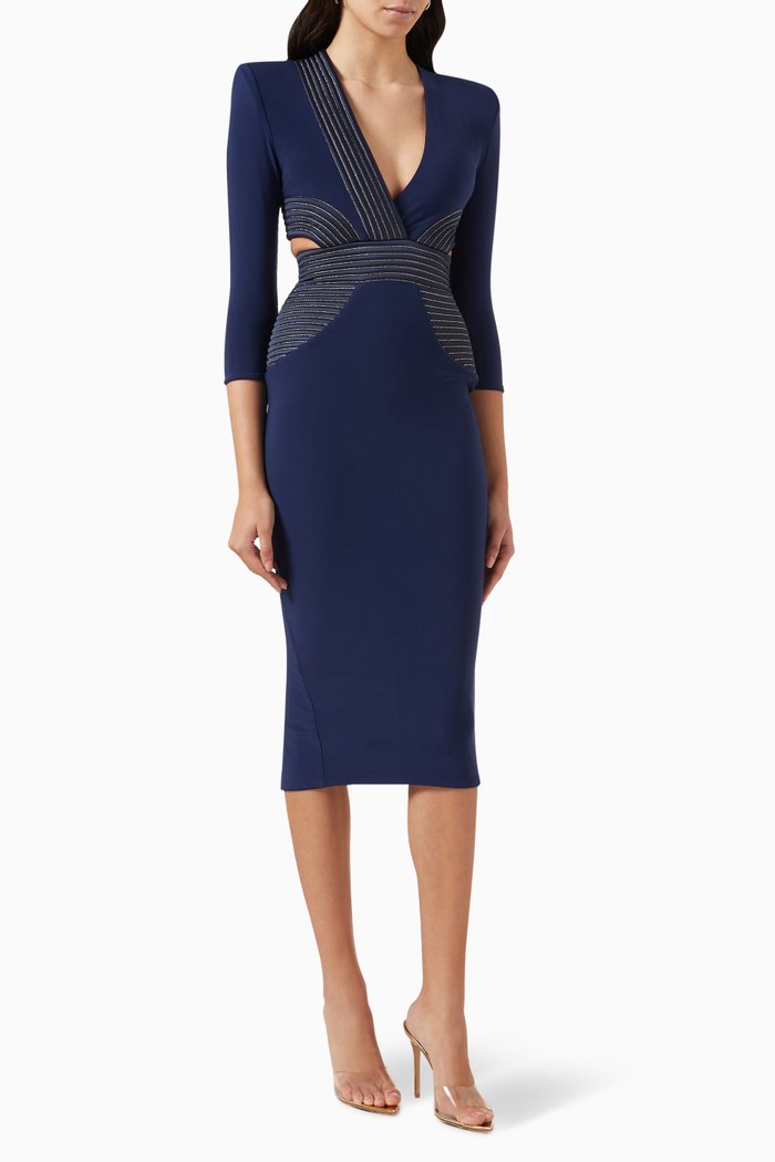 

Go Your Own Way Dress in Jersey, Blue