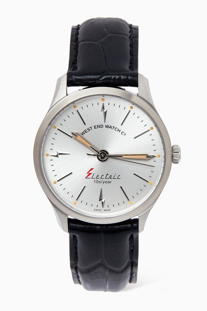 

Electric Quartz Watch, 40mm, Silver